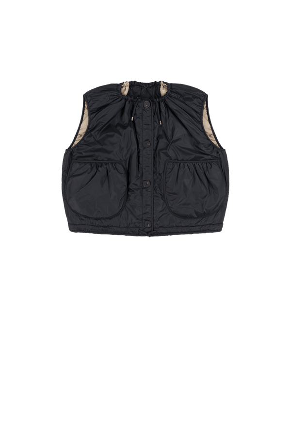 Parachute Quilted Vest - Stone / Black - Layer 2