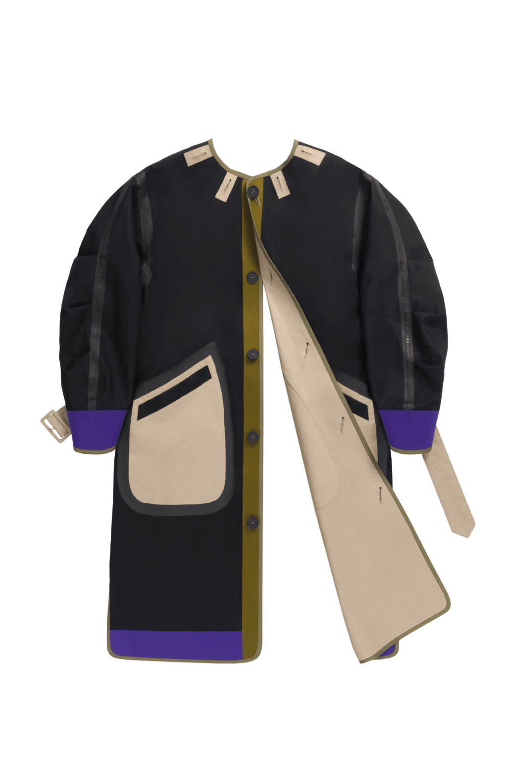 Weatherproof Bonded Raincoat - Black / Stone - Layer 6