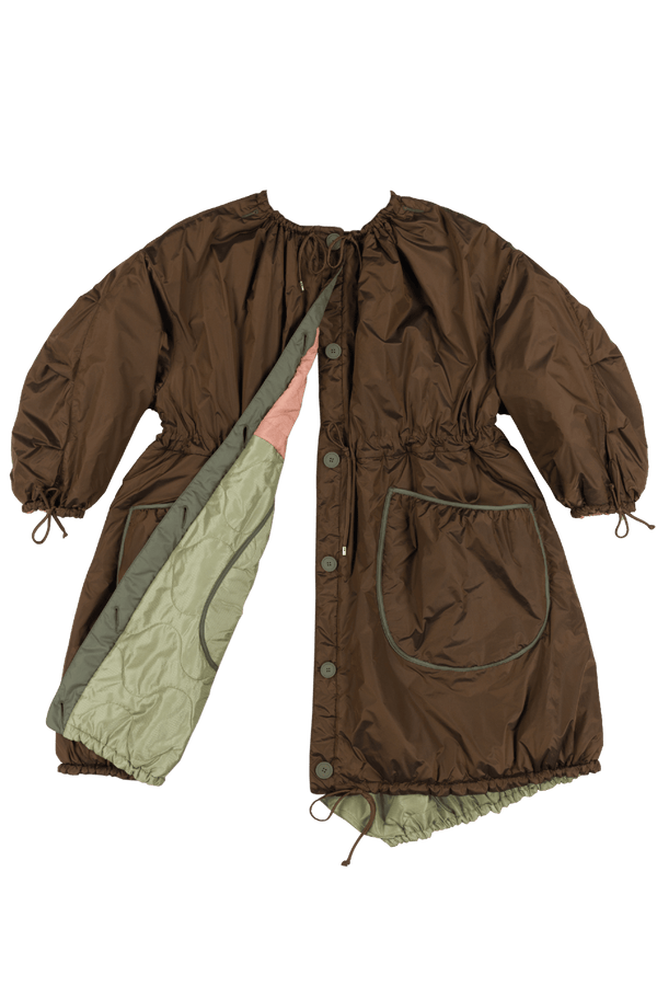 Parachute Quilted Parka - Pale Pink / Bronze - Layer 6