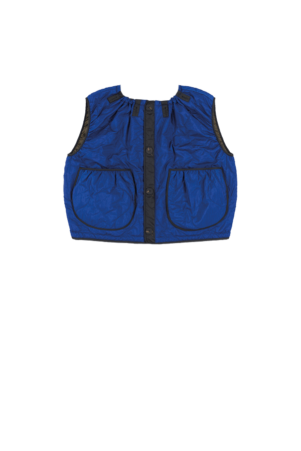 Parachute Quilted Vest - Cobalt / Dark Olive - Layer 5