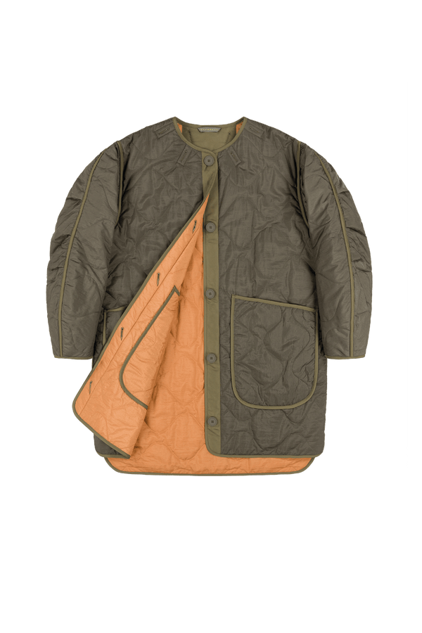 Signature Quilt - Dark Olive / Burnt Orange - Layer 1