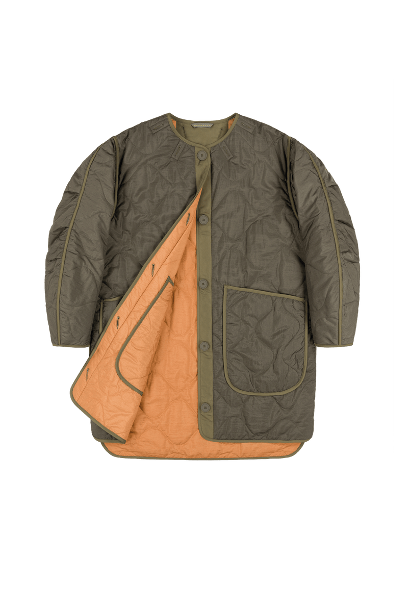 Signature Quilt - Dark Olive / Burnt Orange - Layer 1