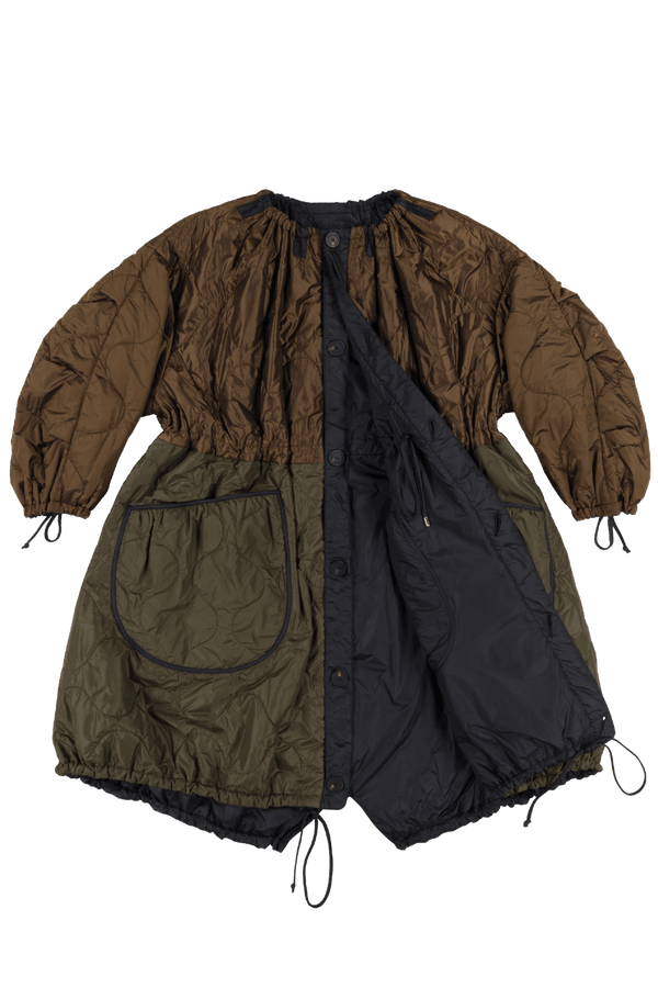 Parachute Quilted Parka - Bronze / Black - Layer 1