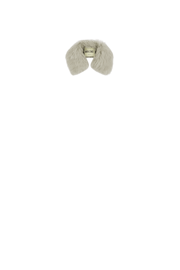 Shearling Collar - Pale Jade Long Hair - Layer 8