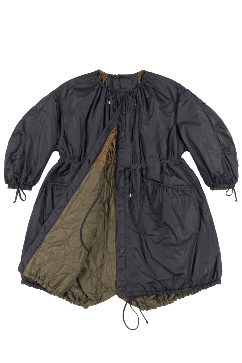 Parachute Quilted Parka - Bronze / Black - Layer 1