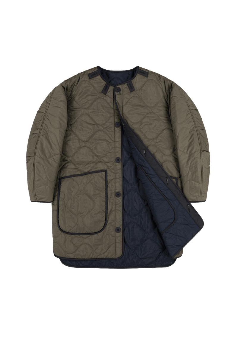 Signature Quilt - Navy / Dark Olive - Layer 1