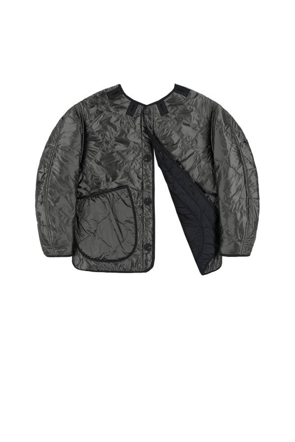 Signature Cropped Quilt - Black / Anthracite - Layer 6