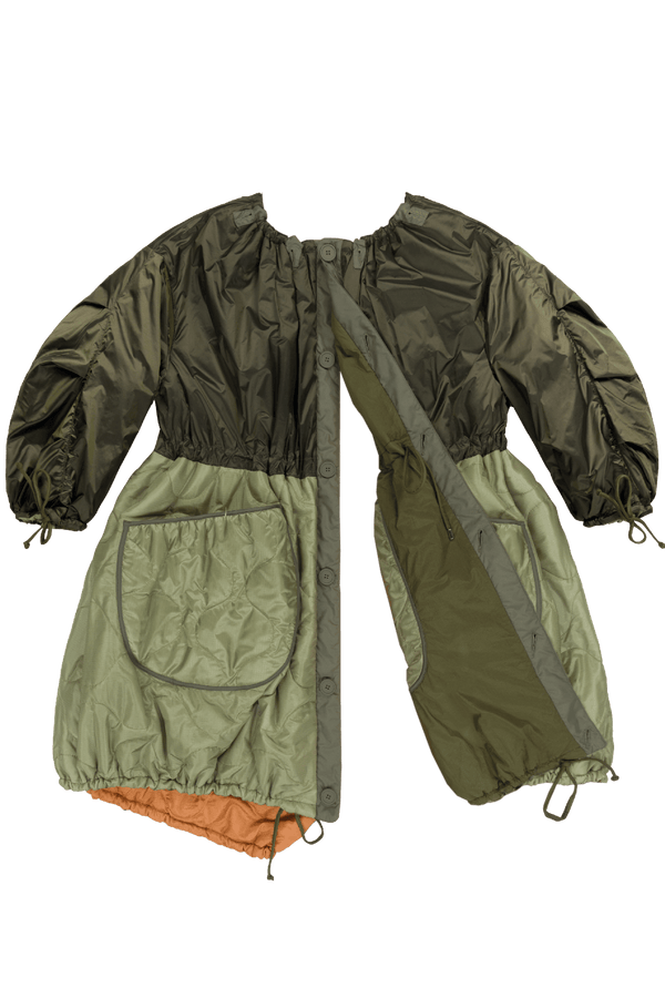 Parachute Patchwork Parka - Olive / Olive - Layer 6