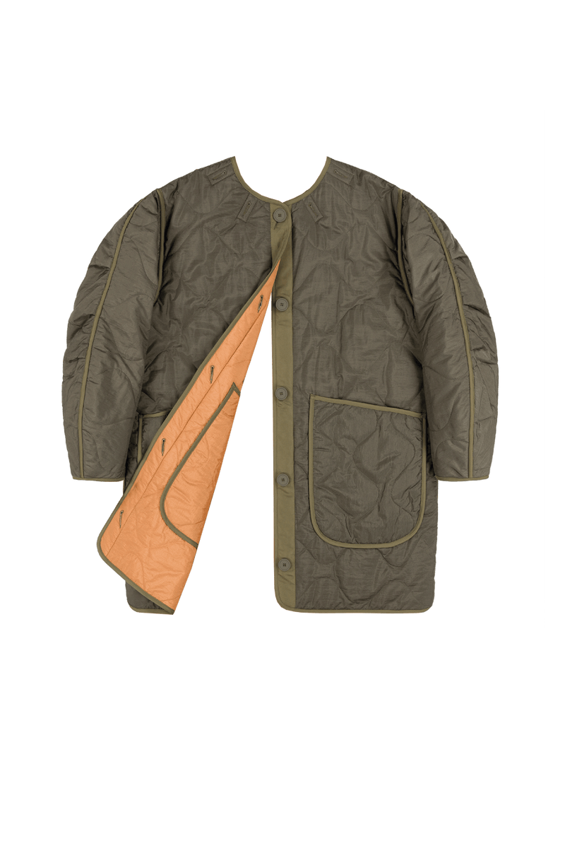 Signature Quilt - Dark Olive / Burnt Orange - Layer 6