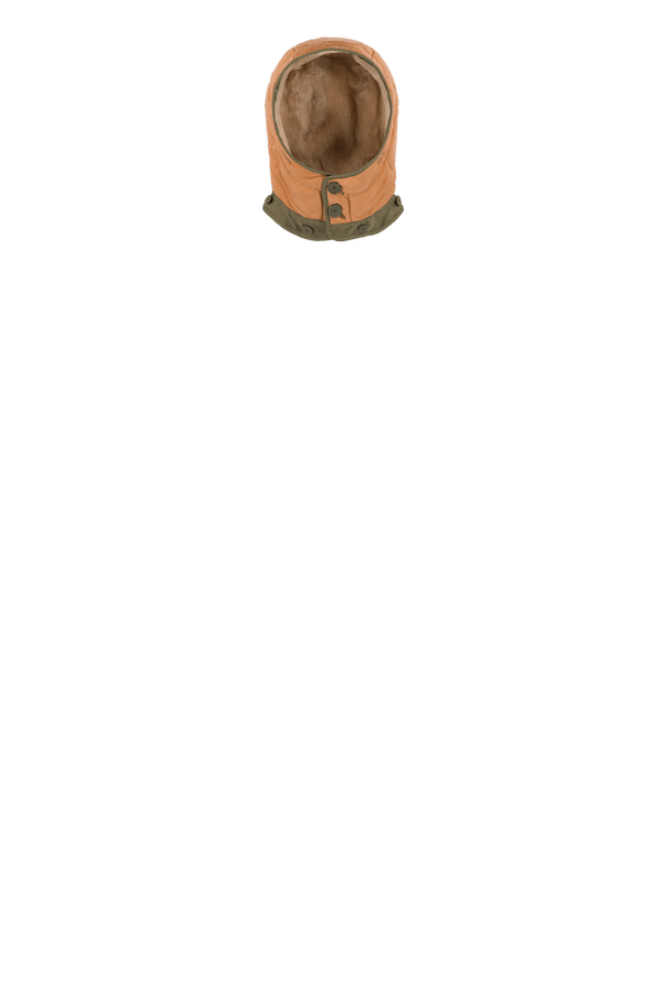 Shearling Quilt Hood - Blush / Burnt Orange - Layer 4