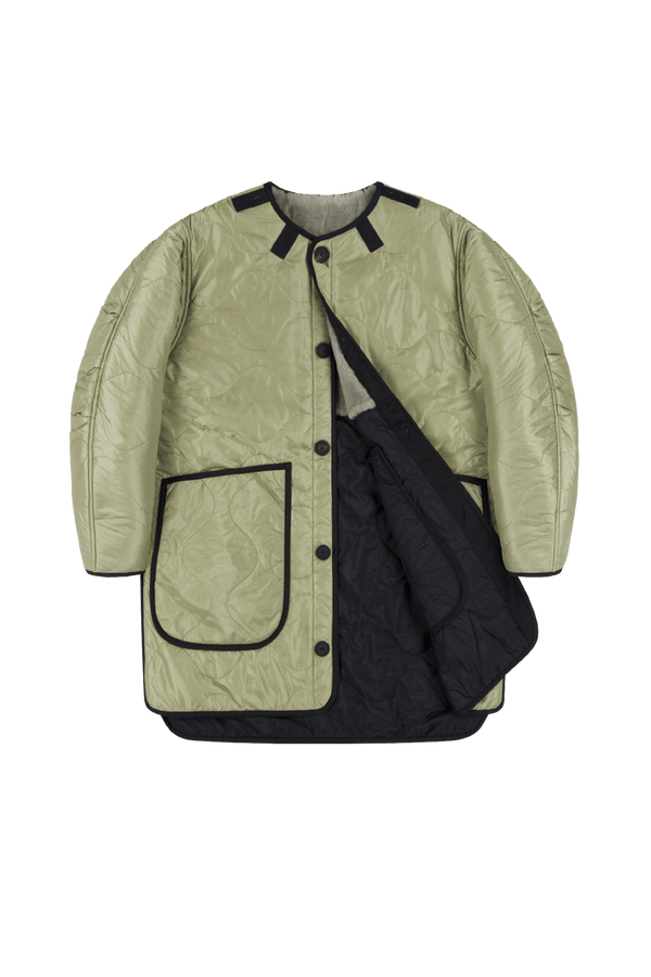 Signature Shearling Quilt - Pale Jade / Pale Sage - Layer 1