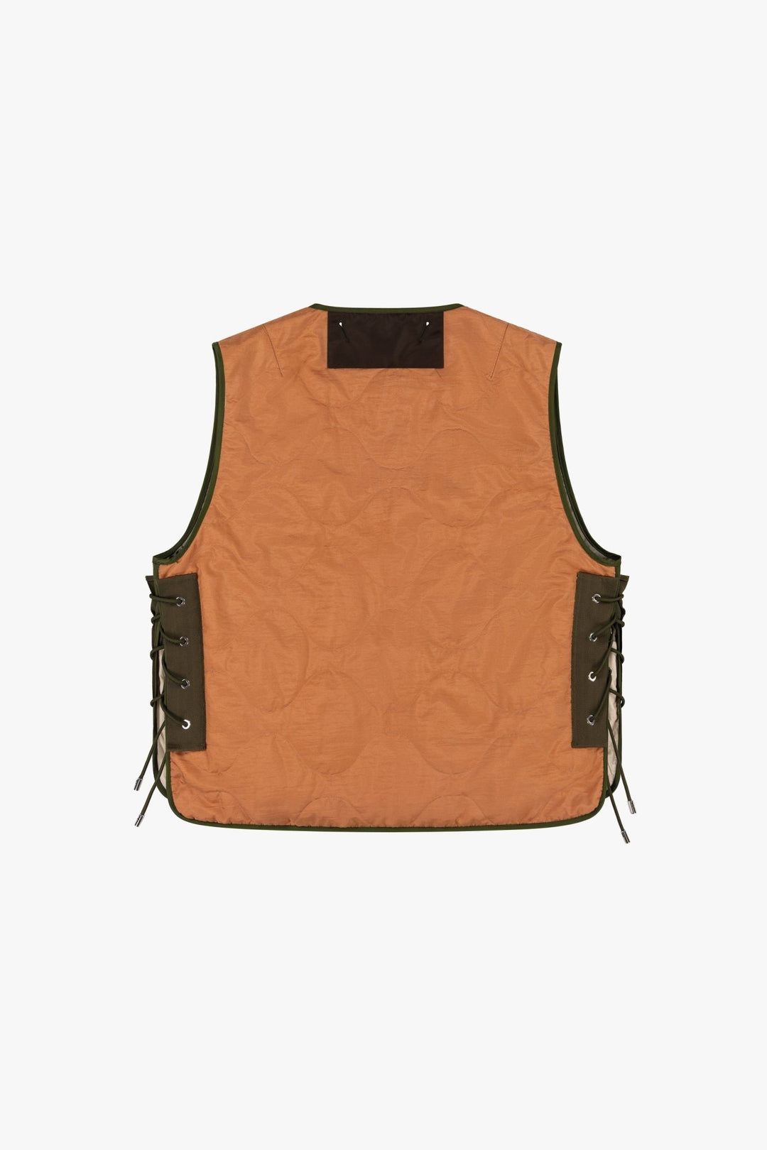 The Auteur Liner Vest - Dark Olive / Pale Olive