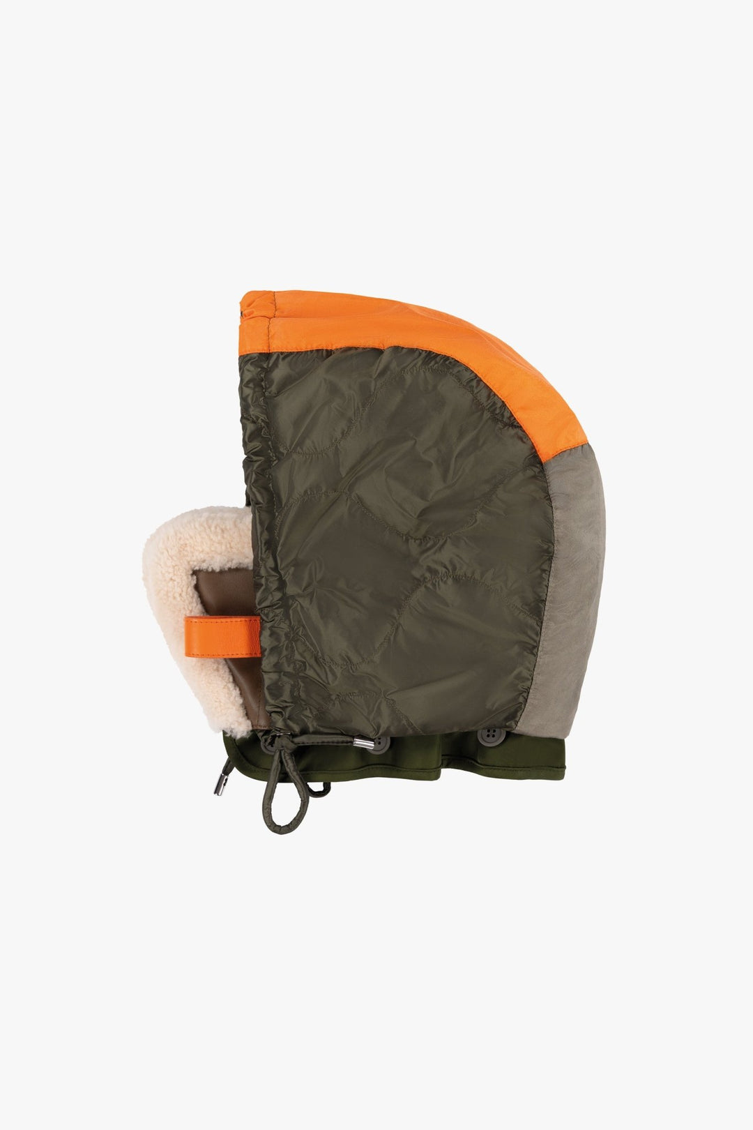 The Auteur Packaway Hood Collar - Natural / Moss