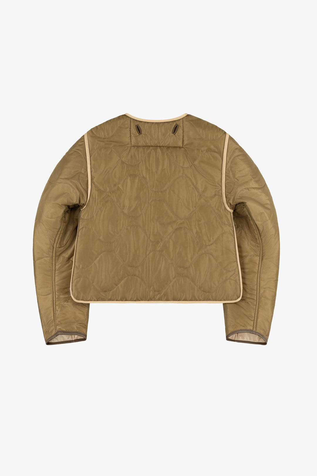 Aviator Bonded Alpaca Jacket - Stone Suede / Natural Alpaca