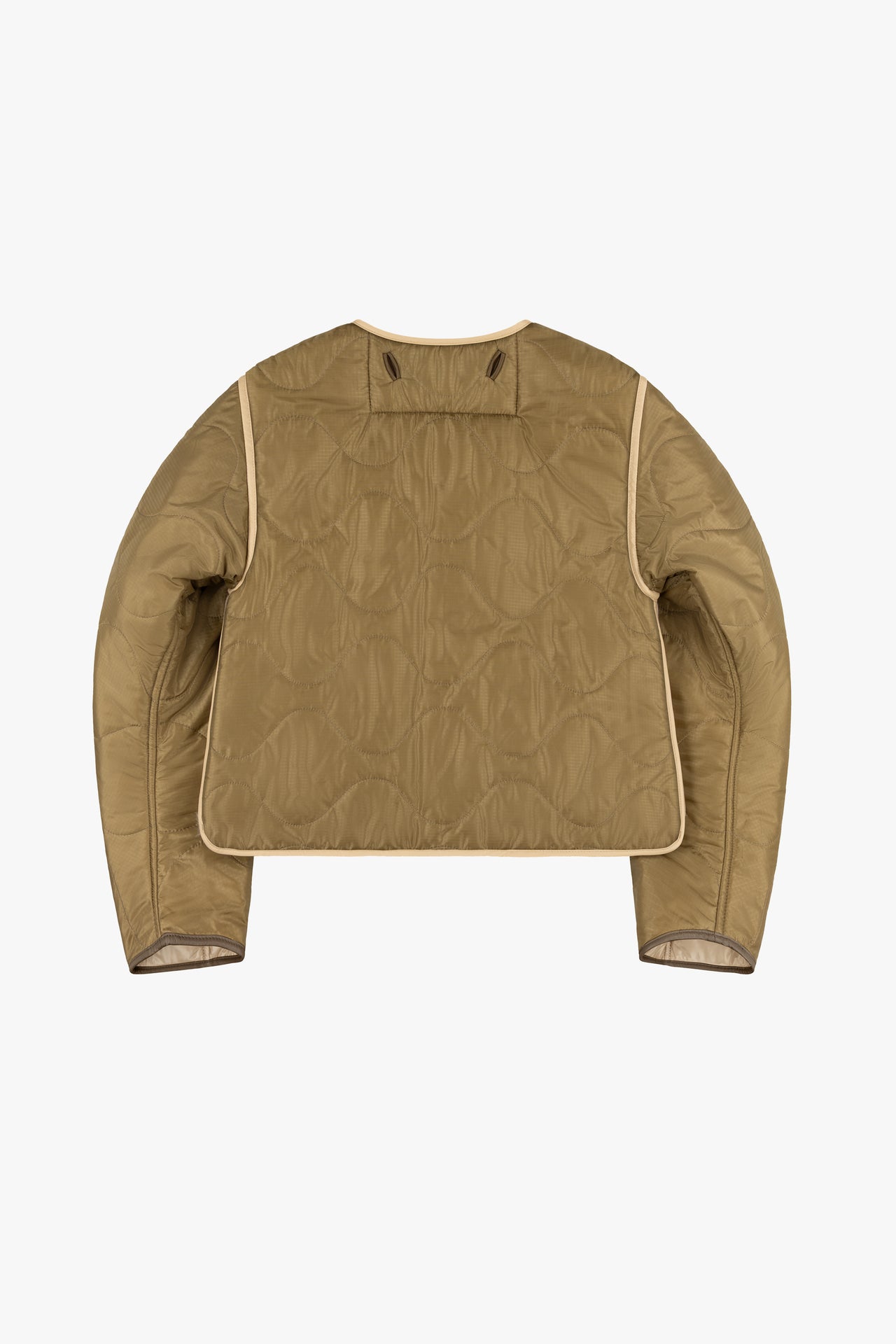Aviator Bonded Alpaca Jacket - Stone Suede / Natural Alpaca