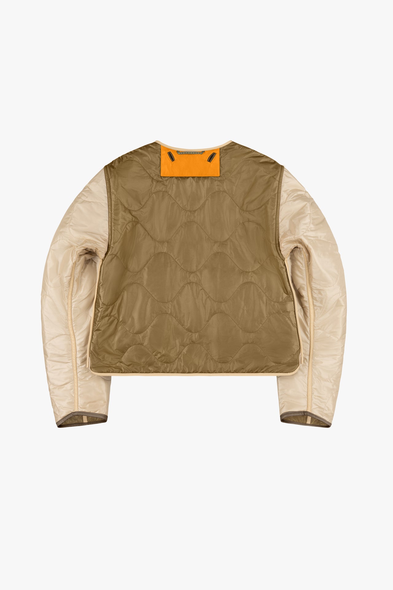 Aviator Bonded Alpaca Jacket - Stone Suede / Natural Alpaca