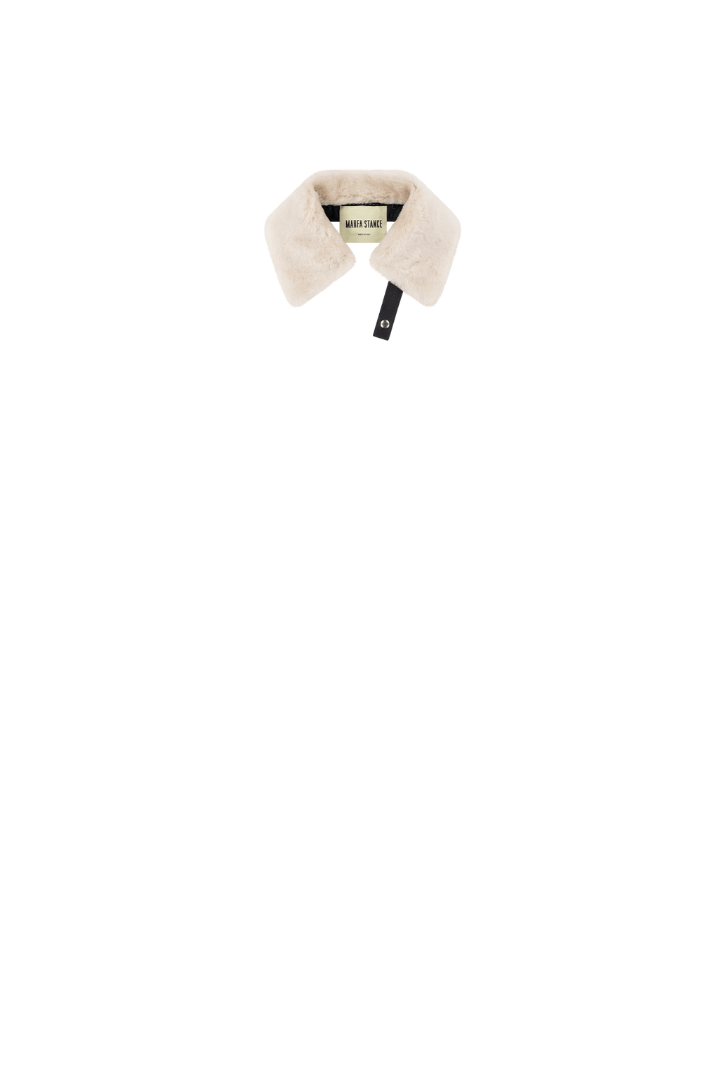 Aviator Shearling Latch Collar - Pebble / Oxblood - Layer 8