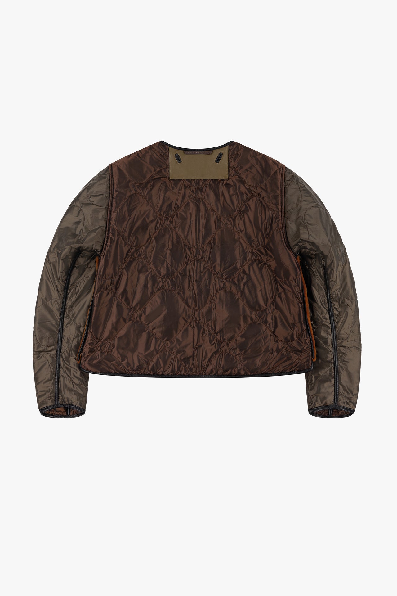 Aviator Shearling Jacket - Dark Brown / Amber