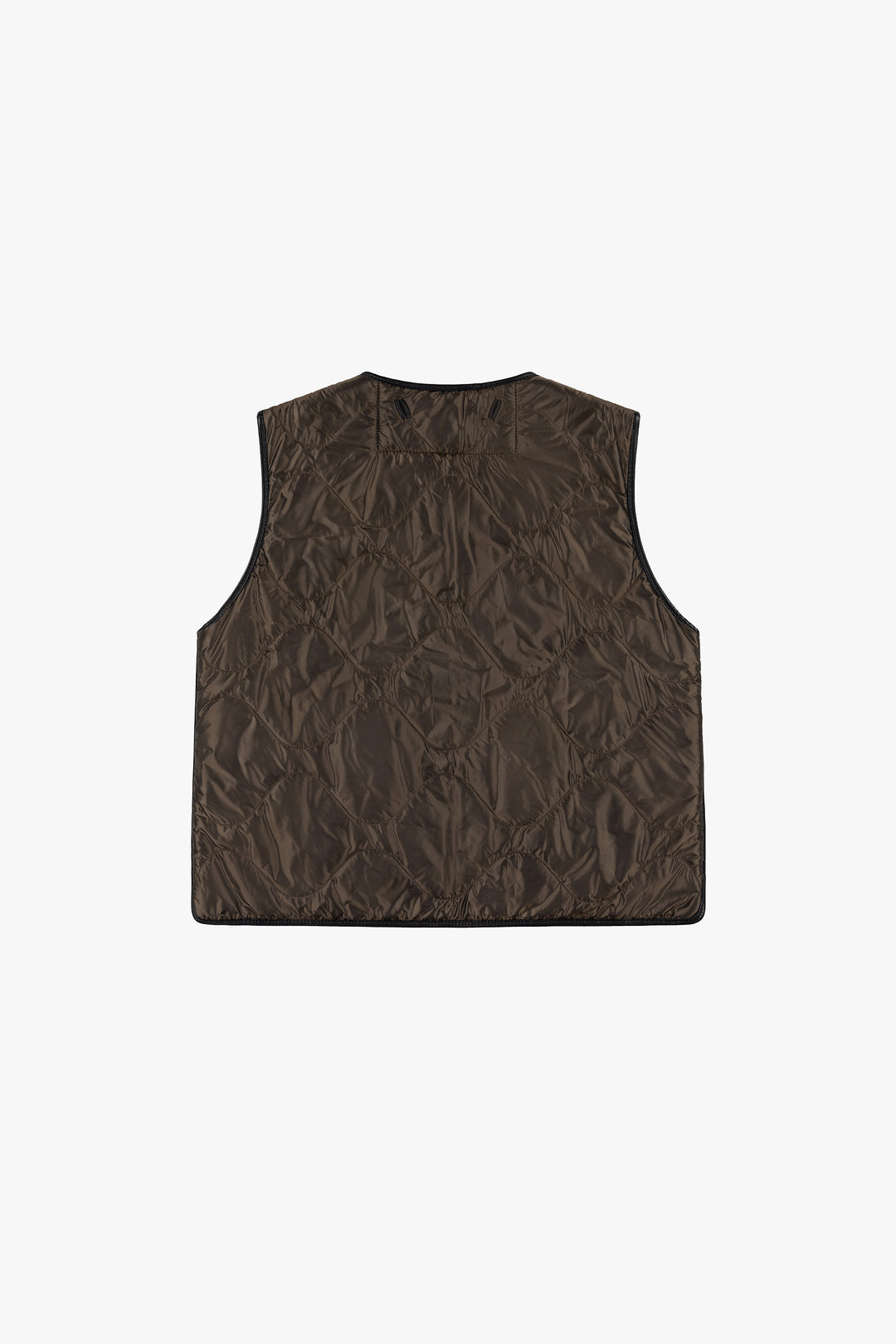 Aviator Shearling Vest - Dark Brown / Amber