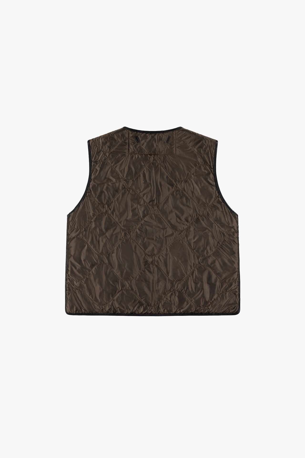 Aviator Shearling Vest - Dark Brown / Amber