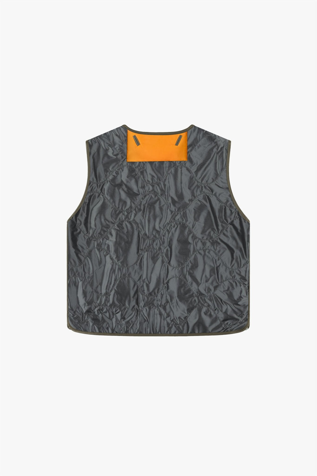 Aviator Shearling Vest - Dark Olive / Sky Blue