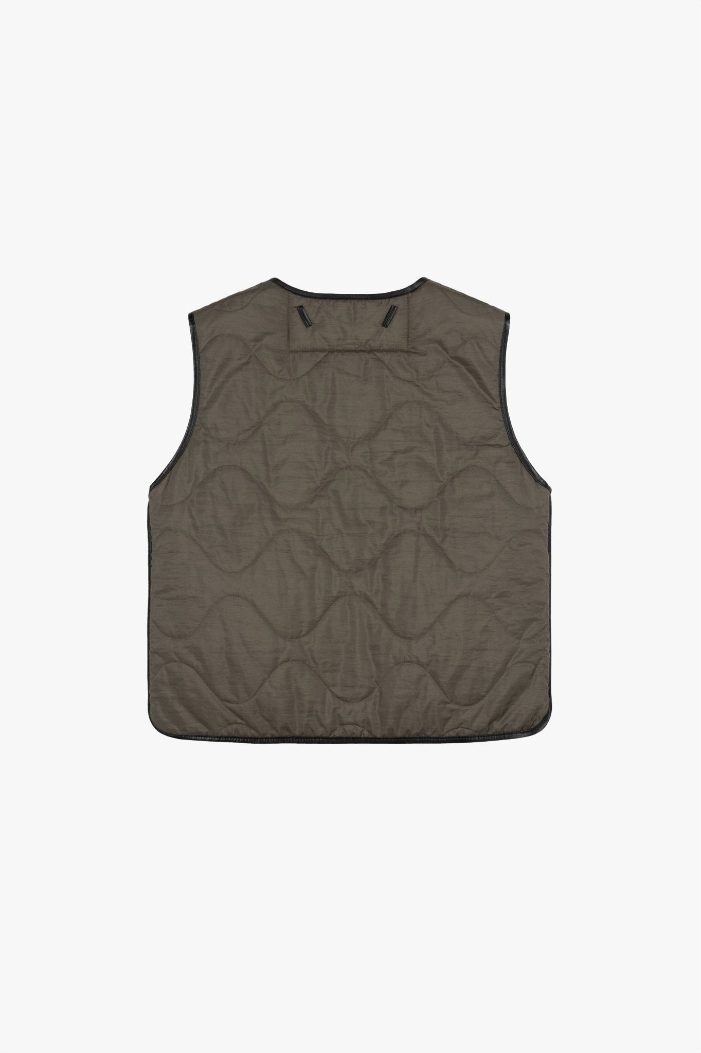 Aviator Shearling Vest - Black / Black