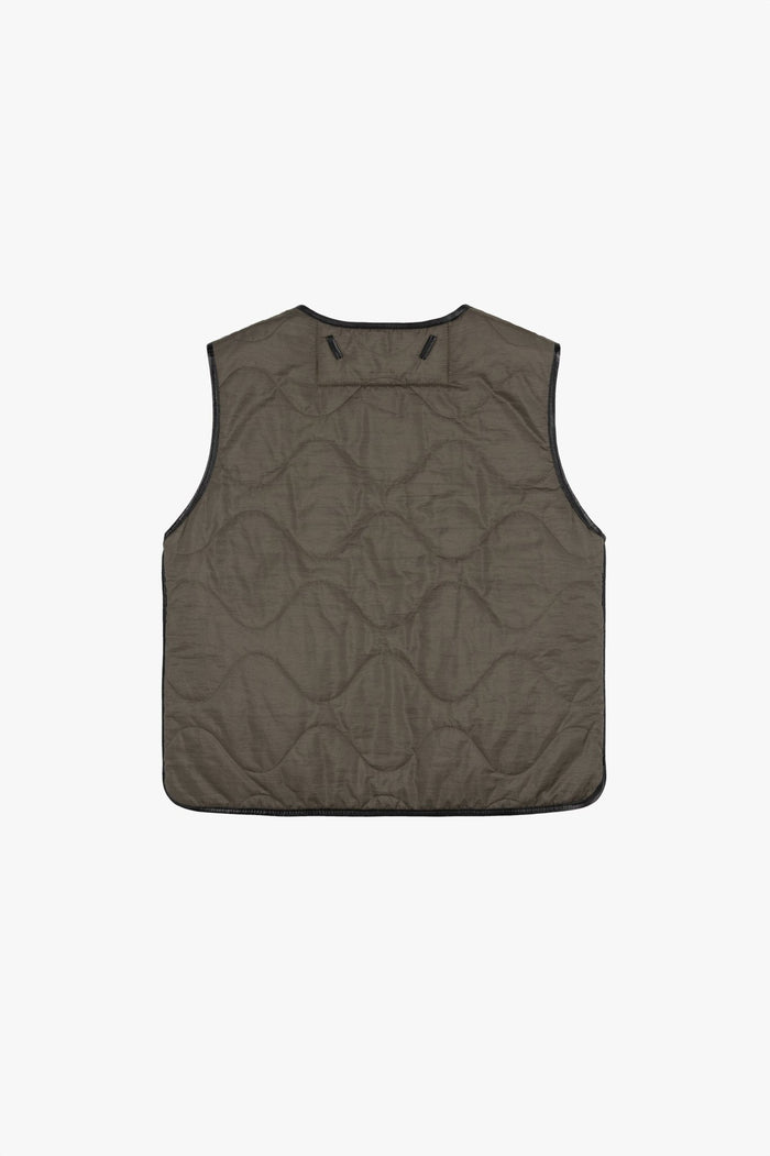 Aviator Shearling Vest - Black / Black