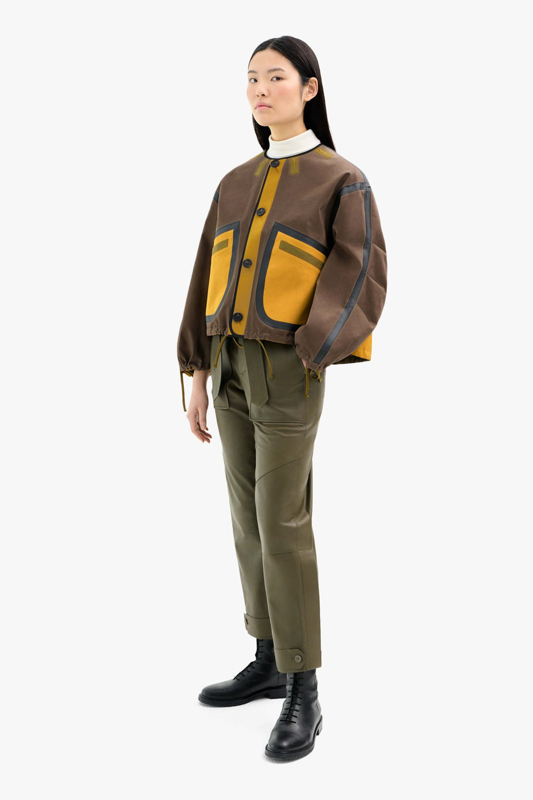 Weatherproof Bonded Rain Bomber - Peat / Ochre