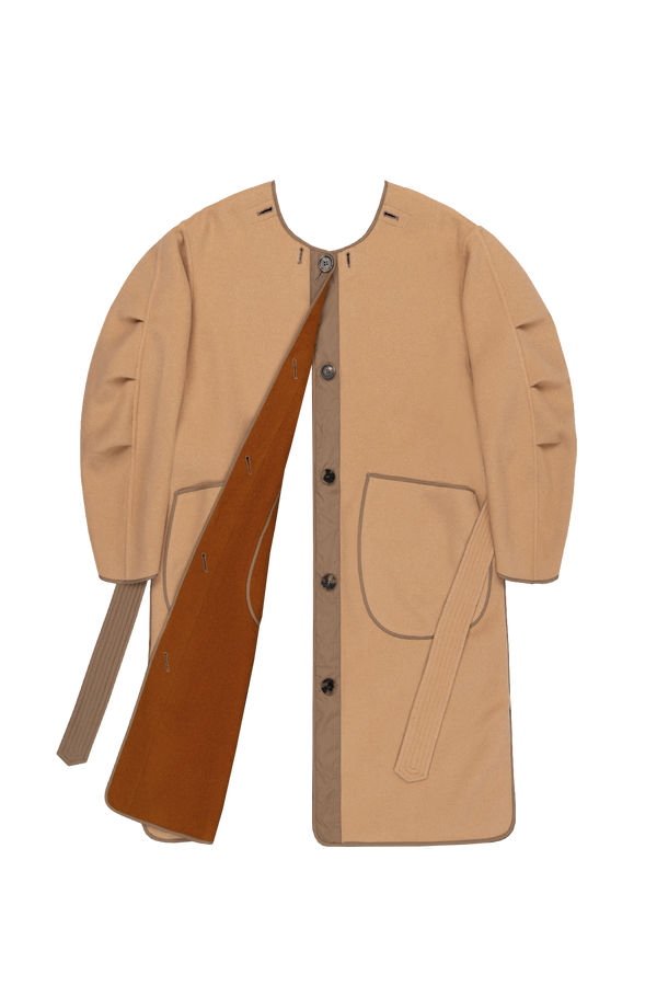 Signature Wool Parka - Camel / Sienna - Layer 6