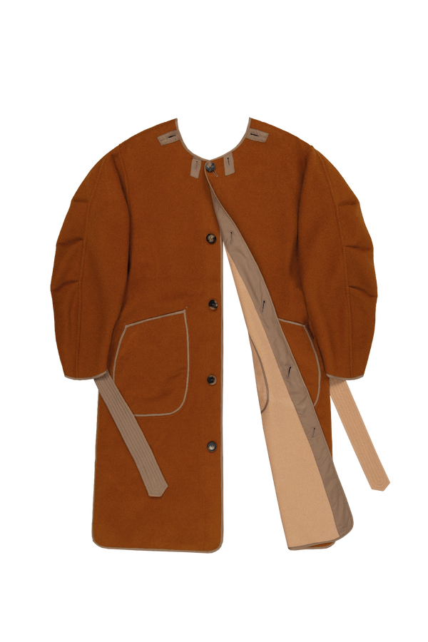 Signature Wool Parka - Camel / Sienna - Layer 6