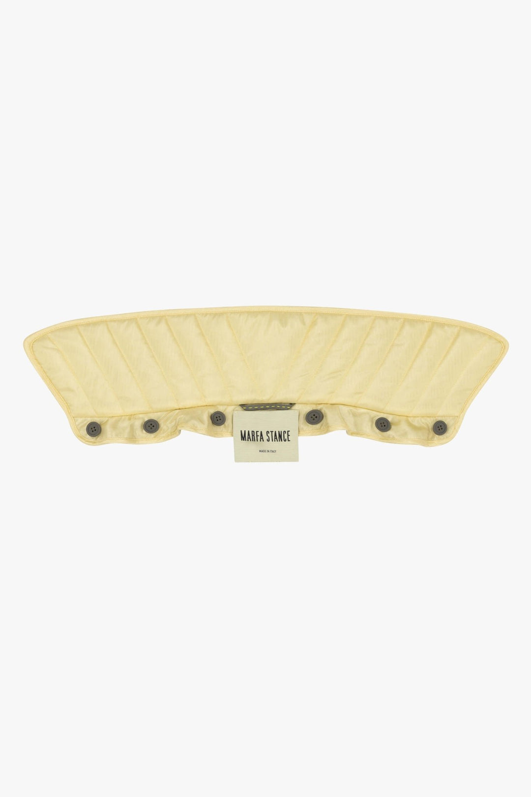 Quilted Collar - Pale Yellow / Antique Gold