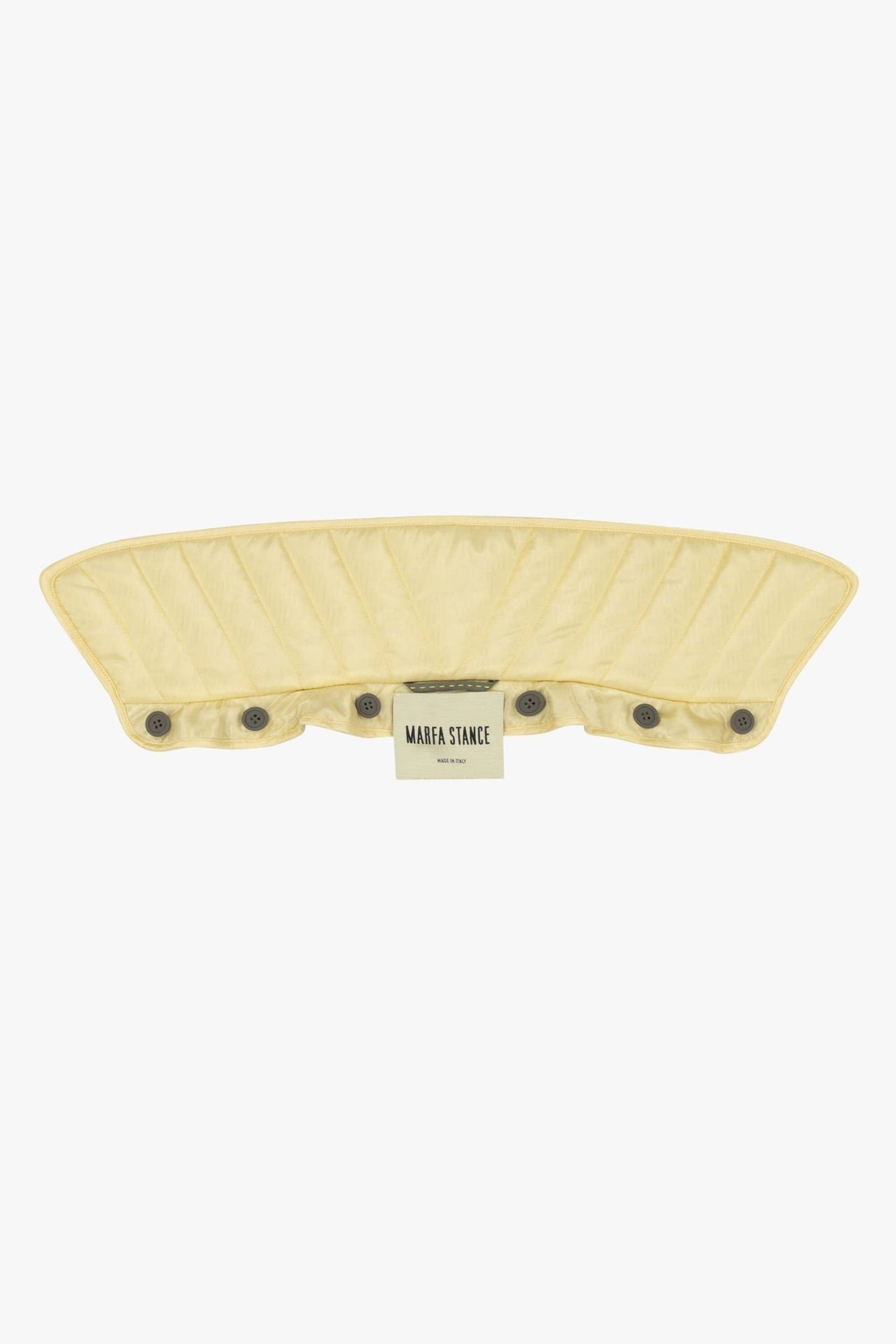 Quilted Collar - Pale Yellow / Antique Gold