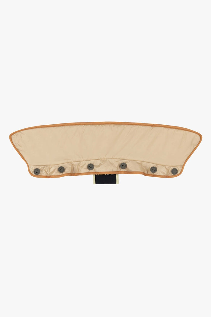Quilted Collar - Burnt Orange / Oyster