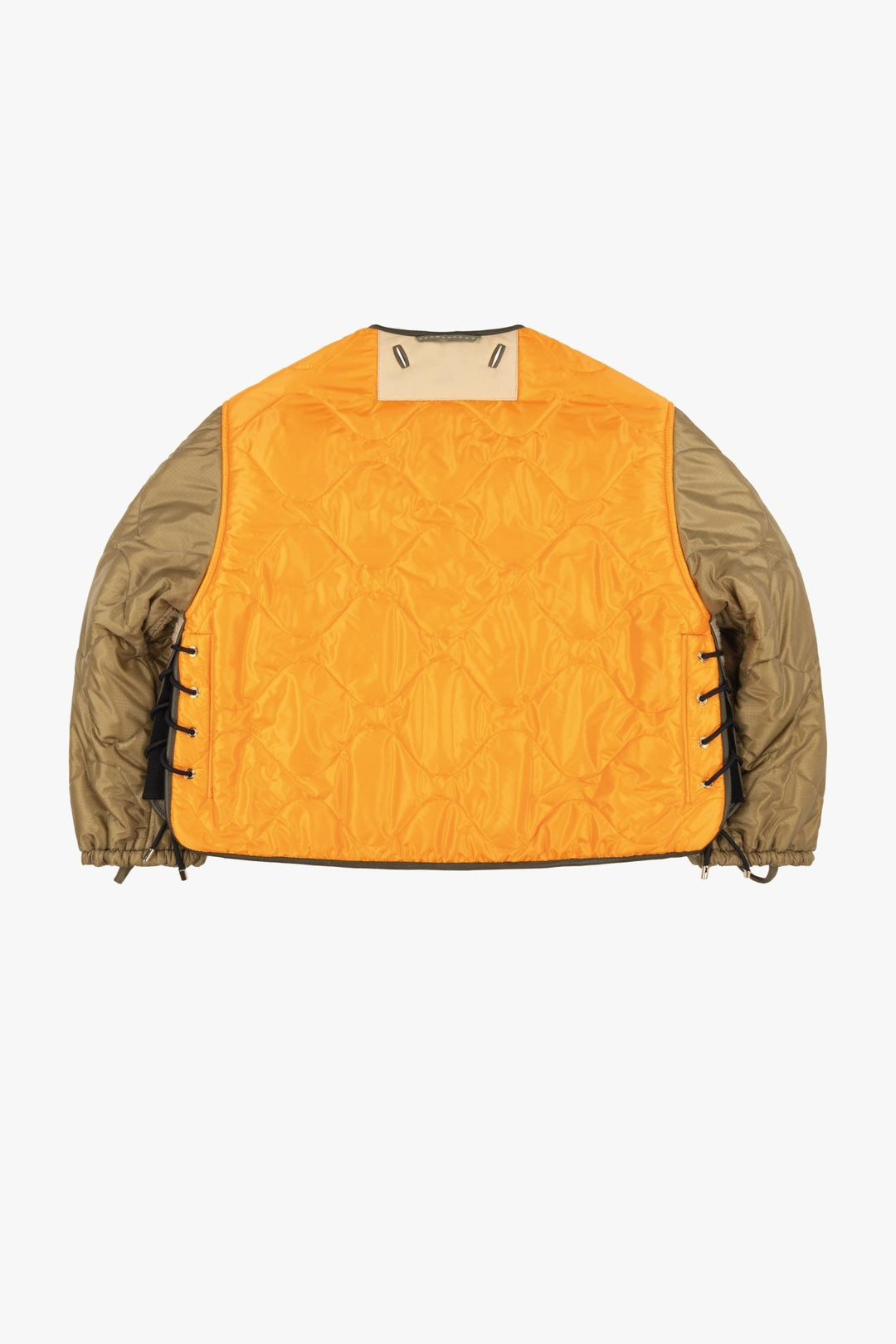 Aviator Shearling Lattice Bomber - Moss / Blonde