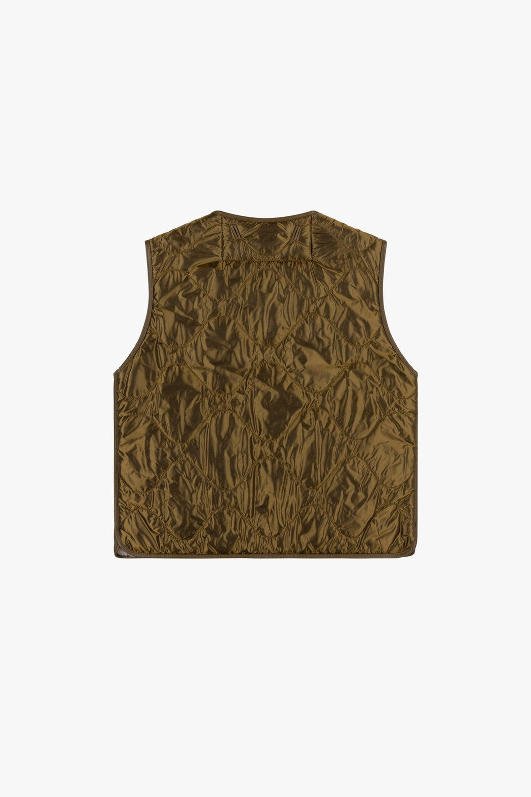 Aviator Shearling Vest - Moss / Blush