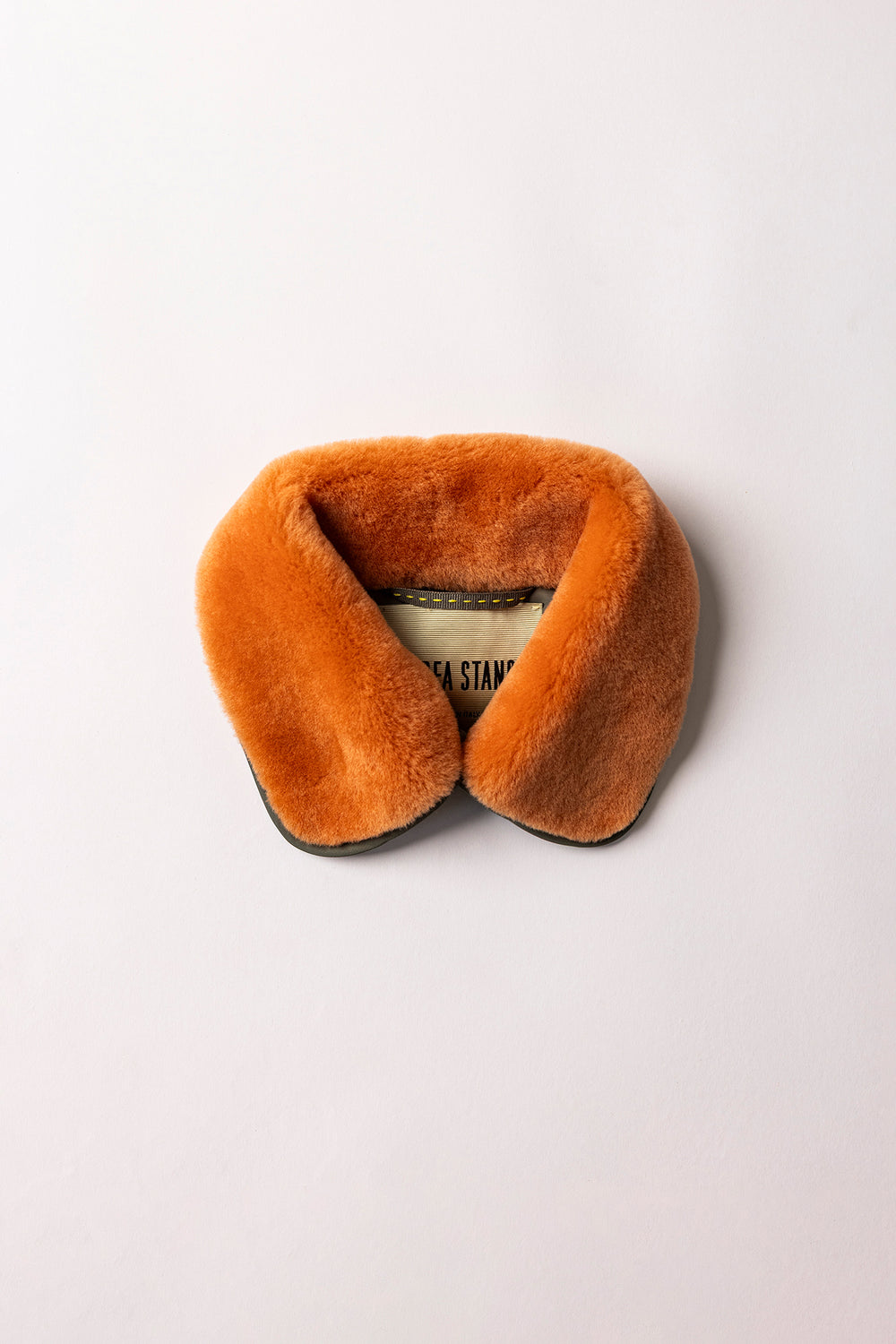 Children's Shearling Collar - Bright Orange
