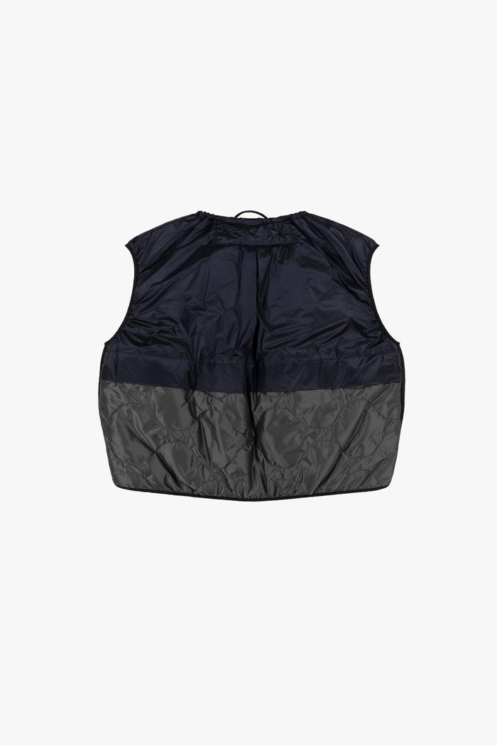 Parachute Quilt Vest - Dark Olive / Midnight