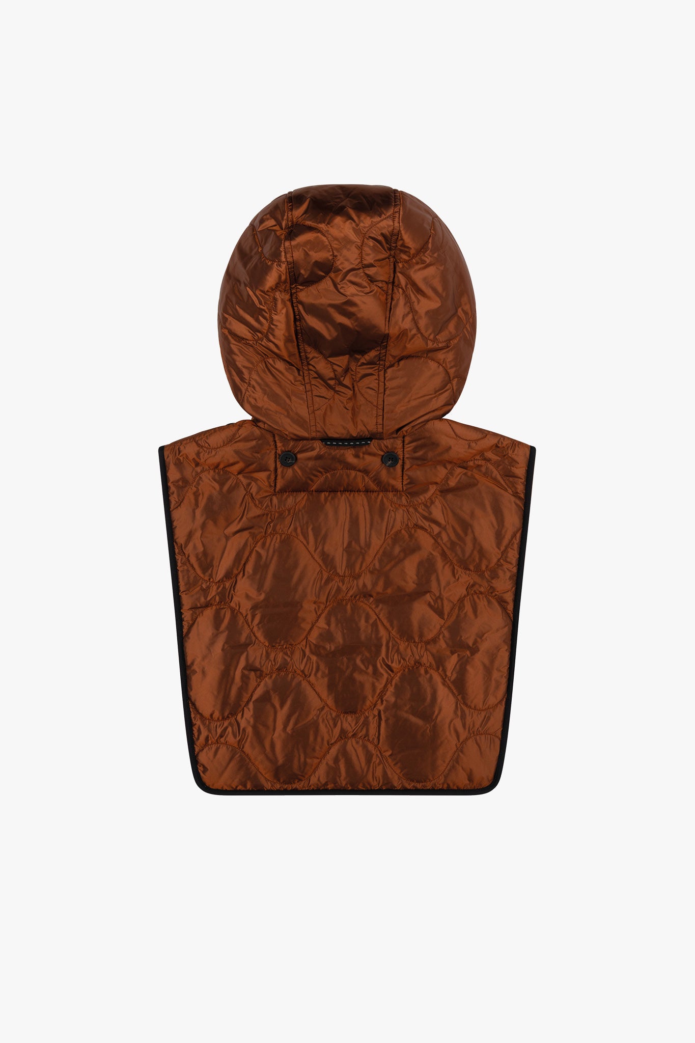 Quilted Zip Hood - Bordeaux / Amber