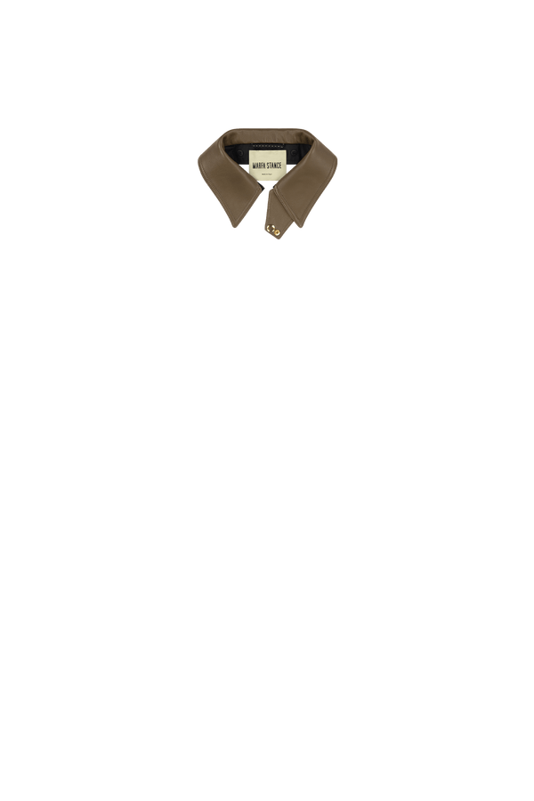 Leather Latch Collar - Moss - Layer 8