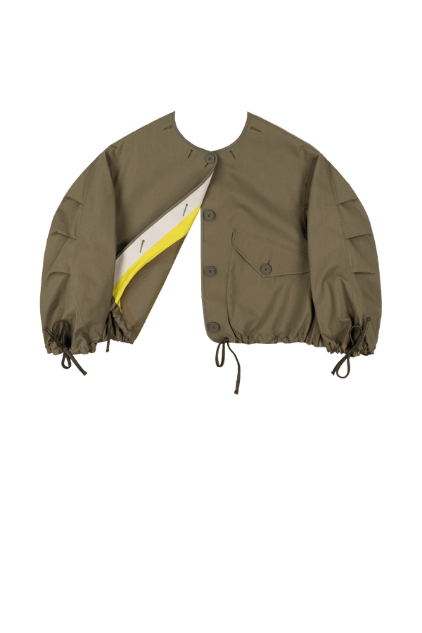 Weatherproof Bonded Rain Bomber - Chartreuse / Pale Olive - Layer 6