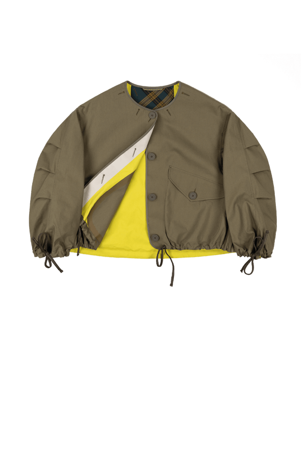 Weatherproof Bonded Rain Bomber - Chartreuse / Pale Olive - Layer 1