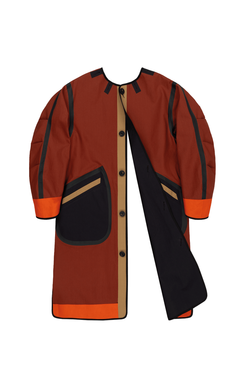 Weatherproof Bonded Raincoat - Russett / Black - Layer 6