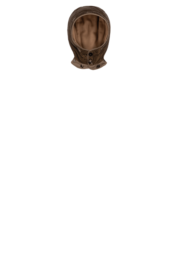 Wool Hood Faux Fur Trim - Camel / Bronze - Layer 4