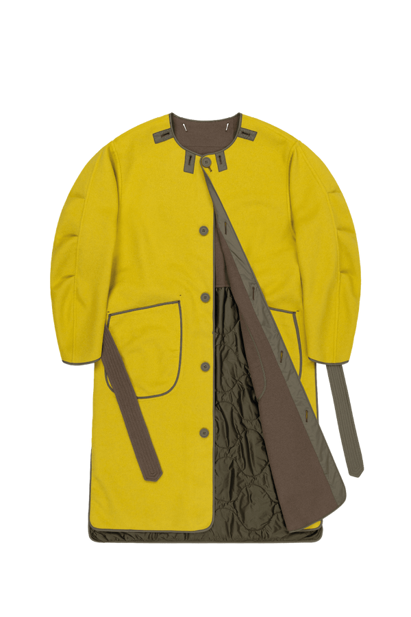 Signature Wool Parka - Olive / Chartreuse - Layer 1