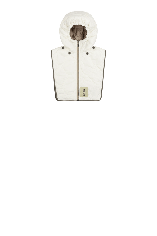 Quilted Zip Hood - Pale Sage / White - Layer 4