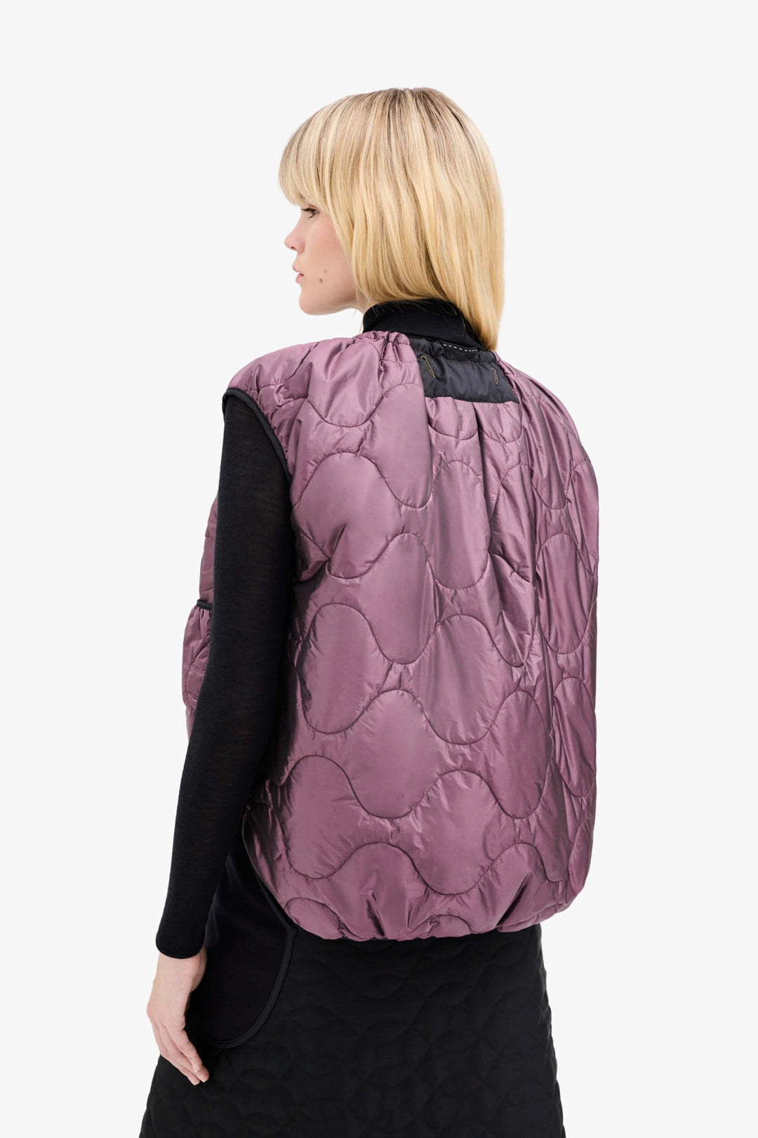 Parachute Quilted Vest - Amethyst / Dark Olive