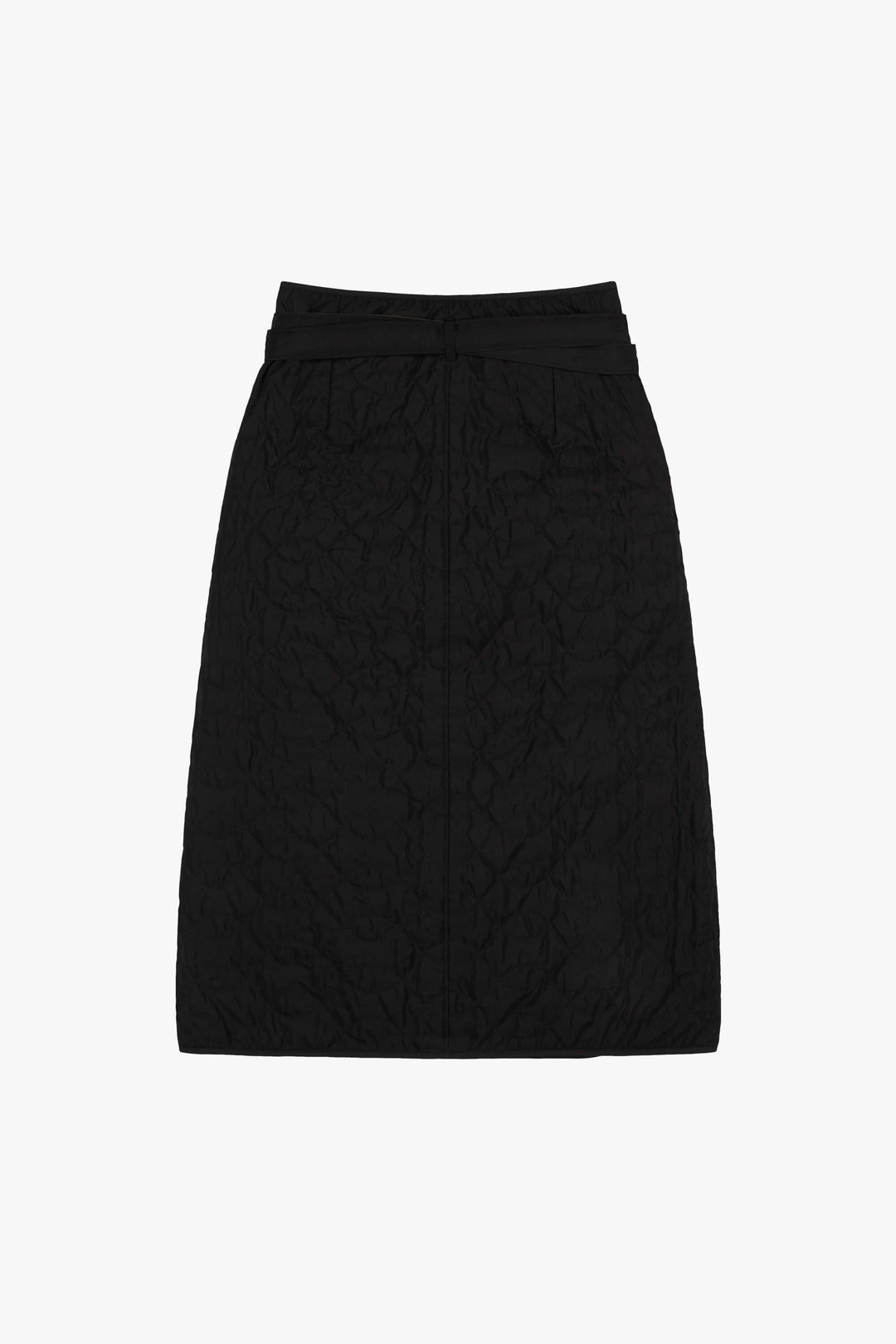 Silk Nylon Wrap Skirt - Black / Peat