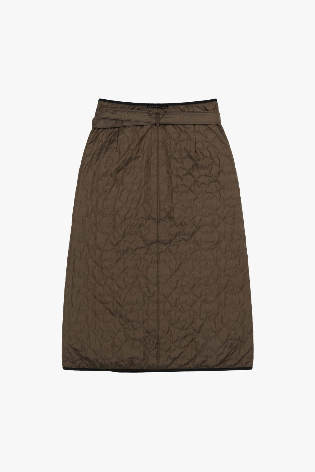 Silk Nylon Wrap Skirt - Black / Peat