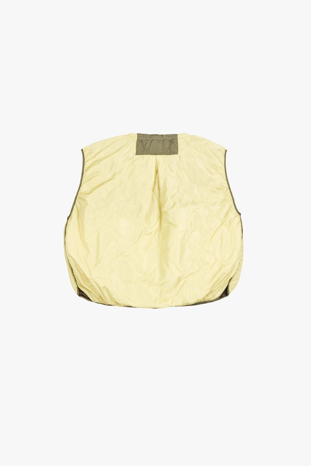 Parachute Quilted Vest - Pale Yellow / Peat