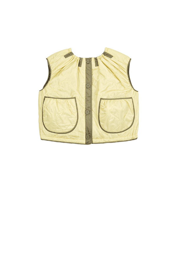 Parachute Quilted Vest - Pale Yellow / Peat - Layer 5